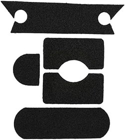 Resim Acouto IBH Kaskı Için 5pcs Yama Kanca çıkartması, güçlü yapıştırıcı, Kask aksesuarları, siyah/, Kolay oluşabilir: Airsoft -helm, Polyester Malzeme, 22g 