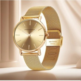 Resim Fochsia Yeni Gelişme 1 Adet Şık Gül Altını Kadın Kol Saati Altın Ve Gümüş Çelik Kayış Günlük Tatil Davet Diğer 