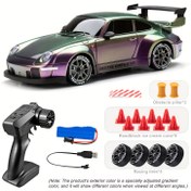 Resim 1:24 Uzaktan Kumandalı Drift Arabası, 2.4Ghz 4WD Uzaktan Kumandalı Oyuncak Işıklar, Lastikler ve Engel Araçları ile Erkekler ve Kızlar için Mükemmel Doğum Günü, Cadılar Bayramı, Yılbaşı Hediyeleri 
