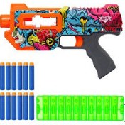 Resim Fast Shots 12'li Dart Atan Desenli Tabanca 