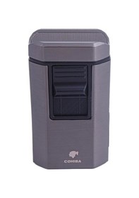 Resim 4 Jet Torch Masa Tipi Puro Çakmağı Gri Krom 