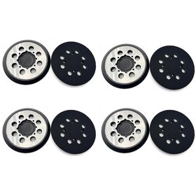Resim Youtek Dwe6423 İçin 8 Delikli Metal Zımpara Pedi - 5 İnç, 4 Parça Set, Kolay Montaj Ve Yüksek Performans 