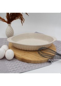 Resim Arna Seramik Fırın Kabı Yanmaz Yapışmaz 33 Cm 