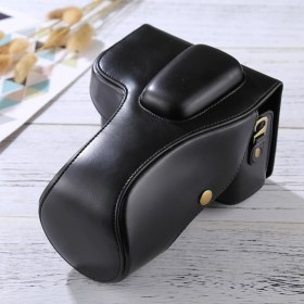 Resim Ykd Store Nikon D3200 / D3300 Için Tam Vücut Deri Kılıf Çanta Siyah (Yurt Dışından) 