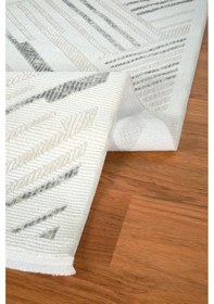 Resim Kaşmir Halı 7/24 Elegante Lumina Grey 80X300 CM Salon Mutfak Halısı Yolluk Kilim 