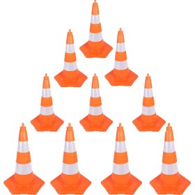 Resim MFK 75 cm Kırılmaz Trafik Konisi 2,0 kg (10 Adet) 