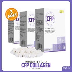 Resim GenelTedarik CFP Collagen Tip 1, Tip 2, Tip 3, 90 Tablet * 3 / 270 Tablet 