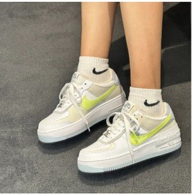 Resim Nike Air Force 1 Shadow ''Double Marking'' Kadın beyaz Spor Ayakkabı 