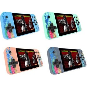 Resim G3 Macaron 3.5 İnch Screen Handheld Game Console For Dual Players Built-in 800 Games Pink 