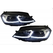 Resim Vw golf 7.5 j led ön far lambası takımı silver 2016+ Vw golf 7.5 j led ön far lambası takımı silver 2016+