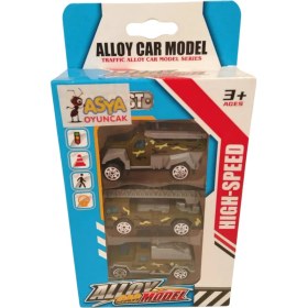 Resim Asya Oyuncak Kutulu 3 Metal Askeri Araçlar 