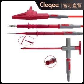 Resim Cleqee P1305B 10 Parça Çok Işlevli Değiştirilebilir Multimetre Probu Test Ölçüm Kablo Kiti 