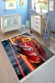 Resim Perla Soft Kaymaz Tabanlı Yıkanabilir Antibakteriyel Dijital Baskı Çocuk Halısı, CK-10144A-PRL-80X250 
