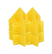 Resim Yunboo Plastik Triangular Boya Desteği - Ahşap İşleri, Kanvas, Mobilya İçin Sabit Konumlandırıcı - Sarı 20 Adet Paket 