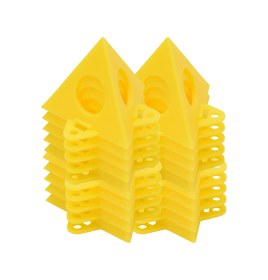 Resim Yunboo Plastik Triangular Boya Desteği - Ahşap İşleri, Kanvas, Mobilya İçin Sabit Konumlandırıcı - Sarı 20 Adet Paket 