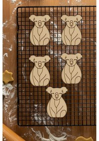 Resim Koala Kurabiye Kalıbı, Hamur Şekillendirici, Bisküvi Kalıbı, Kolay Kesim Ucu Beyaz 