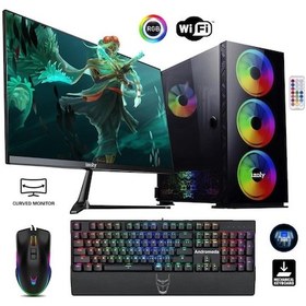 Resim İzoly Kurama X i7-10700F 32 GB 256 GB M.2 NVMe SSD GTX1660S 24" Dos Masaüstü Oyuncu Bilgisayarı 