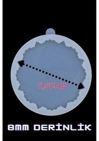 Resim Epoksi Silikon Kalıp / Dekoratif Bardak Altlığı 8mm 