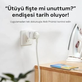 Resim Skygo Sp-16 Akıllı Priz, Wi-Fi Uyumlu, Telefonla Kontrol, 16A Akım Koruma, Enerji Izleme, 2 Adet 