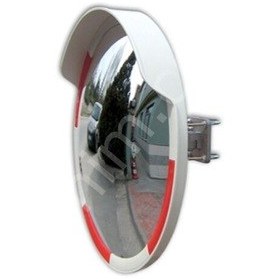 Resim Trafik Güvenlik Aynası 80 Cm Flanşlı Direk Set 