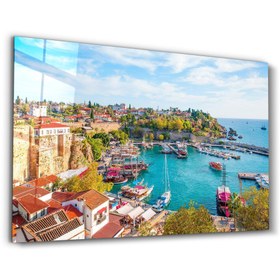Resim Antalya | Cam Duvar Tablosu - XL (110x70 cm) 