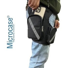 Resim CetKing Su Geçirmez 3 Gözlü Reflektörlü Ayarlanabilir Motosiklet Kurye Bel Bacak Çanta - AL3253 