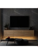 Resim Tv Sehpası Norm Duvara Monte Atlantikçam Led Işıklı 160 Cm 