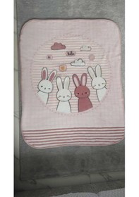 Resim Özdilek Hello Rabbıt Bebek Battaniyesi 100x120 Pembe 