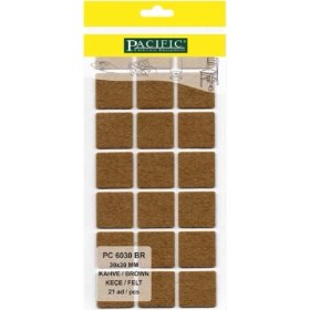 Resim Mobilya Keçesi,kendinden Yapışkanlı Zemin Koruyucu Kahverengi (30X30MM) 