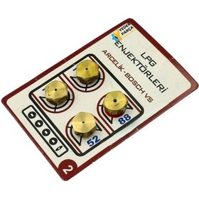 Resim Arçelik, Beko, Altus Uyumlu Lpg Enjektör Seti - Ocak Dönüşüm Meme Takımı Bosch İçin - 9 Lokma 