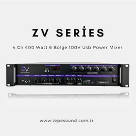 Resim Ts-250 6Zv 250 Watt 6 Bölgeli Bluetooth Ku Amplifier 