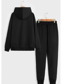 Resim Girl Gang Baskılı Eşofman Takımı Siyah 