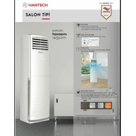 Resim Hantech 48000 Btu Salon Tipi Klima Tam Kapasite 220 Volt Inverter 
