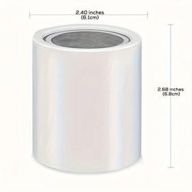 Resim 6.1cm x 6.81cm Beyaz Duş Filtresi Kartuşu - Yüksek Kaliteli Aktif Karbon ve KDF Filtresi, Elektrik Gerektirmez, Banyo Muslukları, Mutfak Lavaboları, Tezgahlar için Kolay Kurulum - Klor, Ağır Metal, Sediman, Su Tadı ve Kokusu İyileştirir, Su Arıtma Sistemi, Modern Estetik, Dayanıklı Yapı 