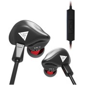 Resim Geeroyoo Qkz Vk3 Dinamik Kulak İçi Kulaklık, 10mm Birim, Graphene Zarf, 3.5mm Plug, Mikrofonlu Kontrol, Gömme Tasarım, Siyah + Saklama Kutusu Vk3 