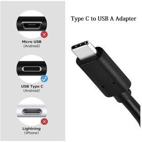Resim Aogo Usb C Usb 3.0 Otg Kablo Type-C Erkek Usb 3.0 Dişi 