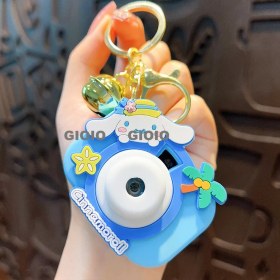 Resim Silver1 Yeni Sevimli Çizgi Film Işıklı Işık Kulomi Büyük Kulak Köpek Hediye Kutusu Anahtarlık Araba Okul Çantası Dıy Kolye Hediye (Yurt Dışından) 