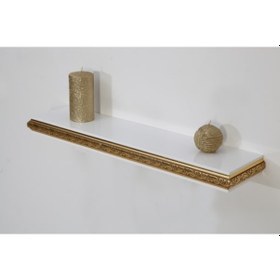 Resim Decorotti Altın Varak Gizli Bölmeli Duvar Rafı - Cirino A1-2 