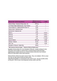 Resim Takecare Collagen Peptides Tip I- II- III- V- X İçeren Aromasız Toz Kolajen 312 G 