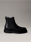 Resim Calvin Klein Erkek Marka Logolu Kalın Tabanlı Elastık Bağcıklı Günlük Kullanıma Uygun BLACK Sneaker 