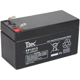 Resim Ttec 12 Volt 1.3A Akü - 12V 1.3 Ah Bakımsız Kuru Akü 2022 Üretim 