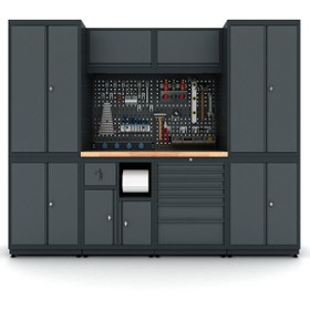 Resim İdeal Ekipman 2.4 Metre Modüler Çalışma Tezgahı İE.36.18.12 
