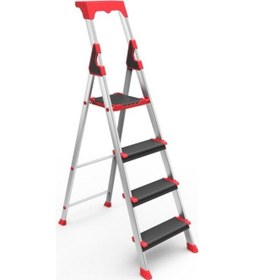 Resim Saraylı Professional Alüminyum Merdiven 3+1 - 76695 