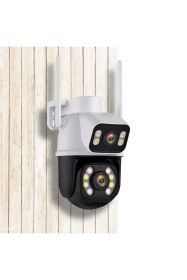 Resim Çift Full Hd Hareketli Çift Yönlü Sesli Kablosuz İp Wifi Dış Mekan Güvenlik Kamerası 