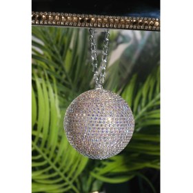 Resim 7 cm Yaldız Disko Topu Dikiz Süsü 