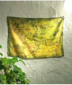 Resim Lord Of The Rings Middle Earth Duvar Örtüsü 