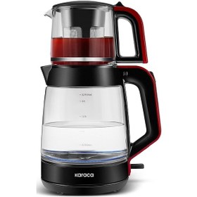 Resim Karaca Glass Tea Xl 2 In 1 Cam Su Isıtıcı & Çay Makinesi 