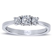 Resim Lova 0,35 Karat Pırlanta Tria Yüzük - 1030131 
