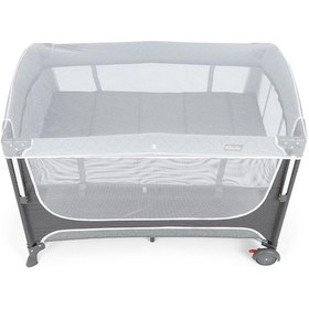 Resim Gulz Atlas Plus Anne Yanı Sallanır Cibinlikli Dönenceli Oyun Parkı Bebek Beşik 70 x 110 CM + Yataklı 