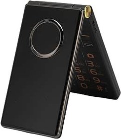 Resim Yaşlılar Için Flip Telefon, Yaşlılar Için Büyük Düğme Cep Telefonu, Kilitsiz 2G GSM Çift SIM Kart Yuvaları 2,8 İnç HD Ekranlı Telefon, Tek Dokunuşla SOS Acil Yardım (AB Tak) 